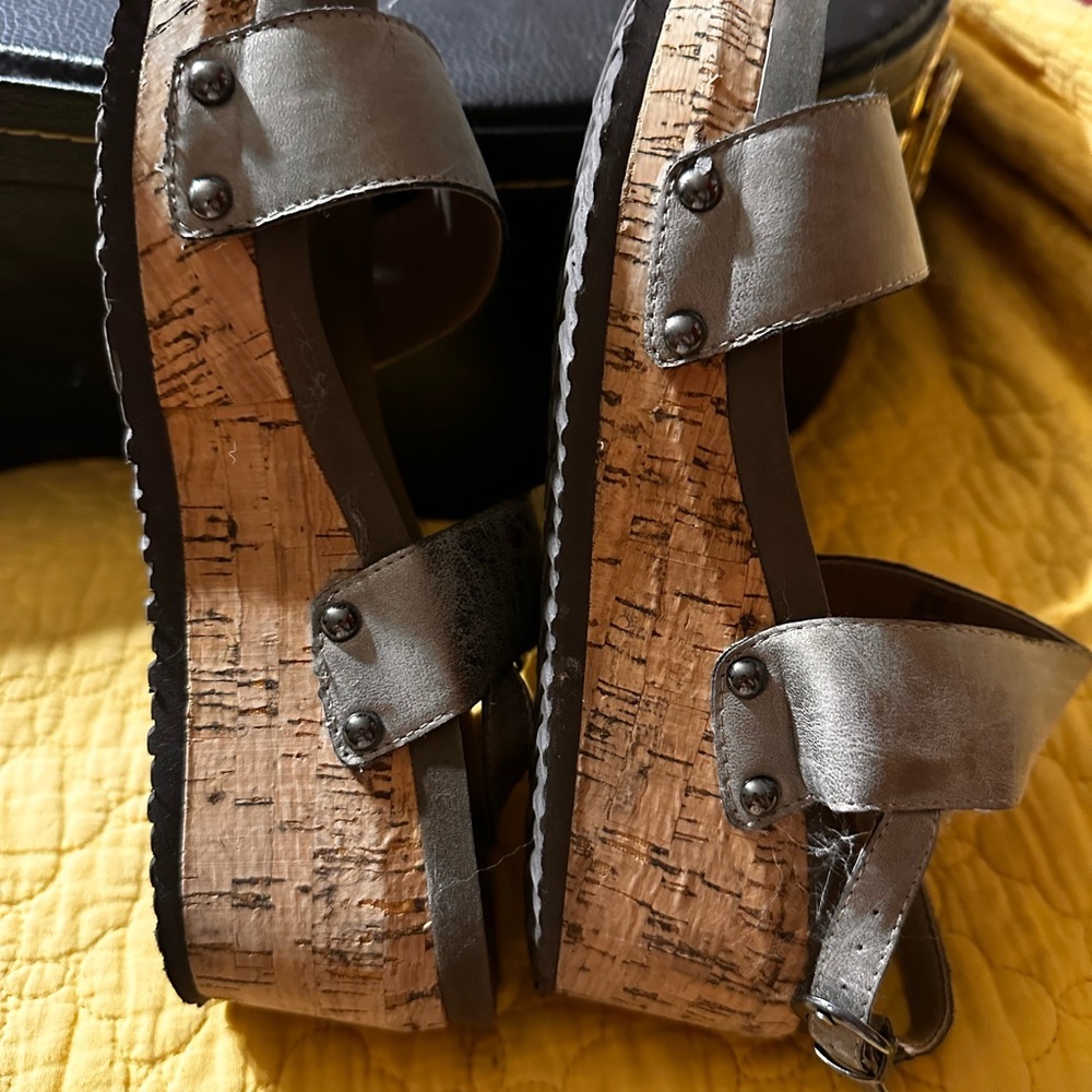 Corkys Stylish Pewter Sandals for Women